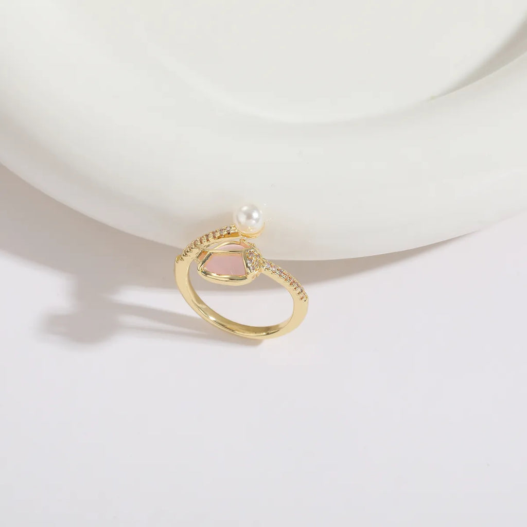 Pink Pearl Elegance Ring