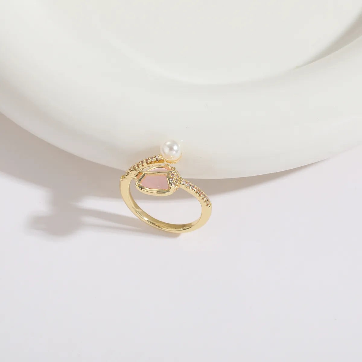Pink Pearl Elegance Ring