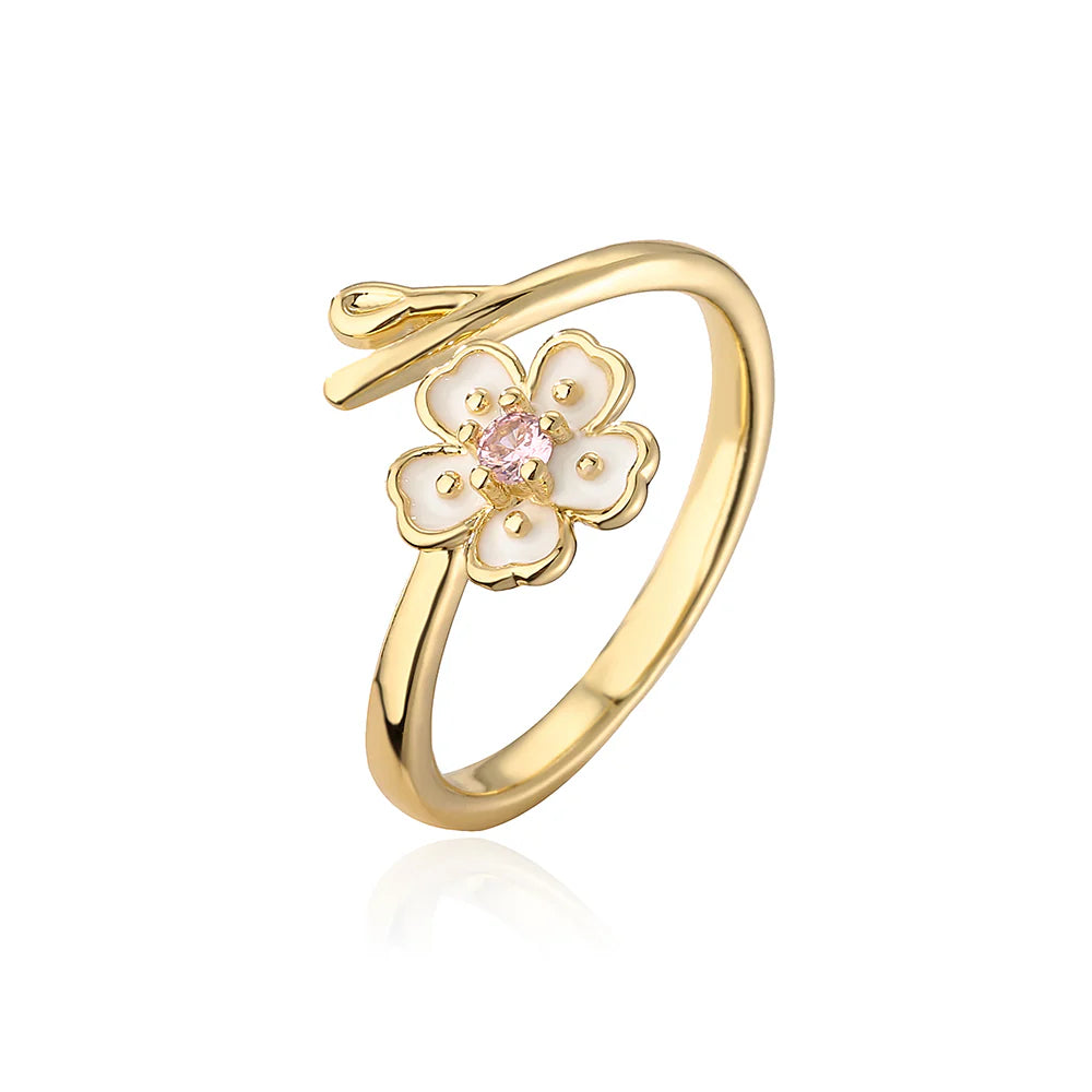 Pink Sakura Bloom Ring