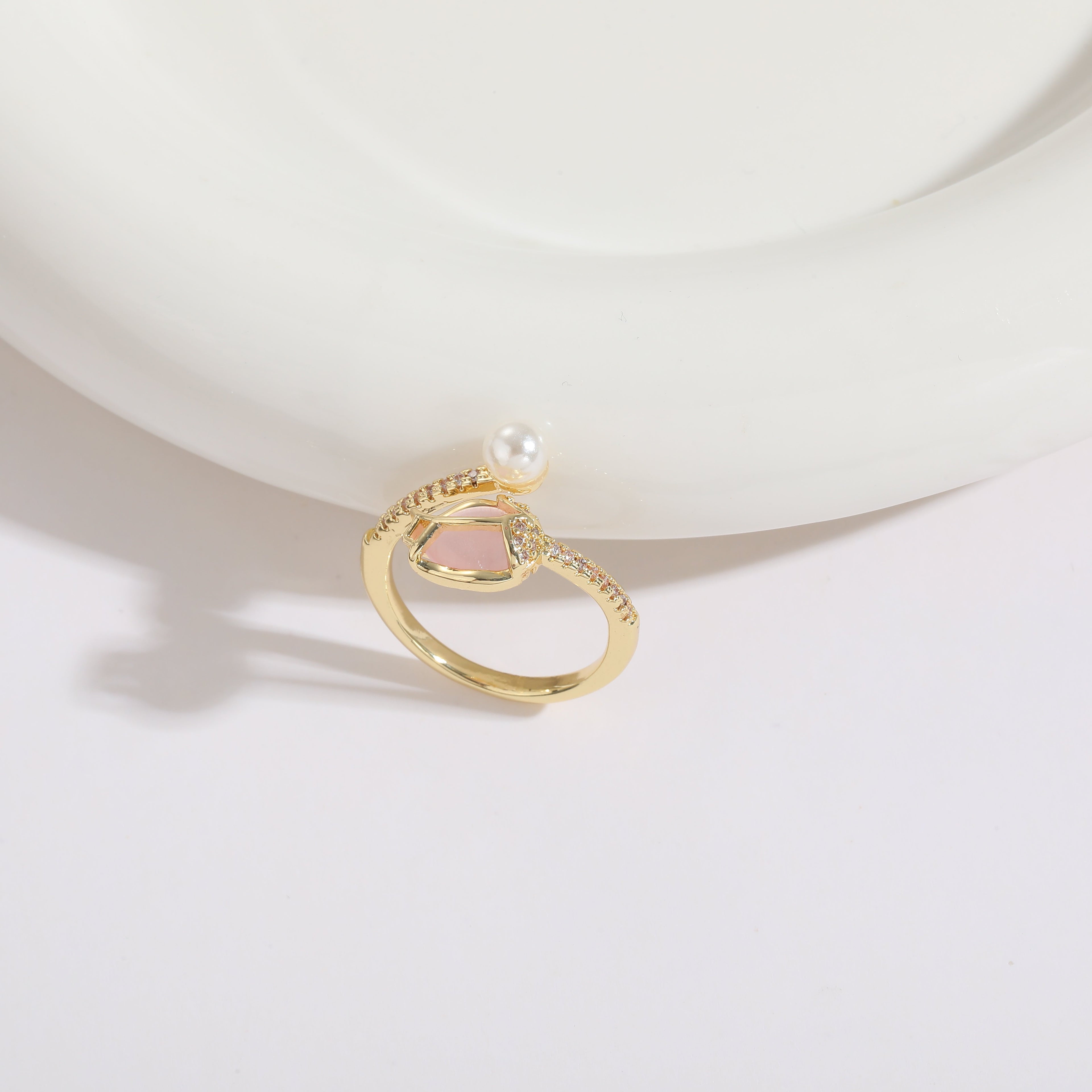 Pink Pearl Elegance Ring
