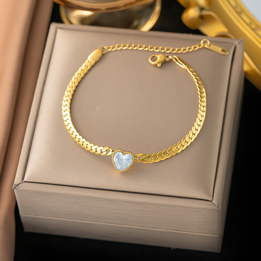Diamond Heart Bracelet