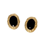 Luxury Oval Gold Earrings