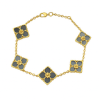Golden Clover Blossom Bracelet