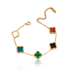 Golden Harmony Clover Bracelet