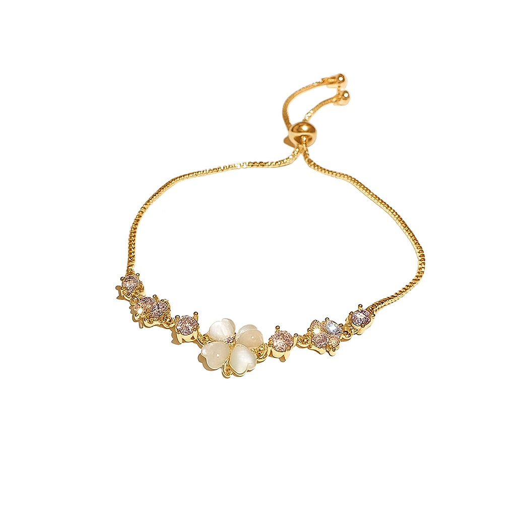 Flower Electroplated Bracelet