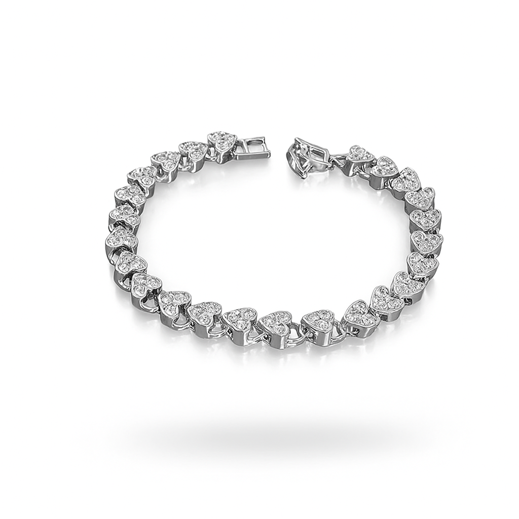 Luxe Heart-Link Bracelet