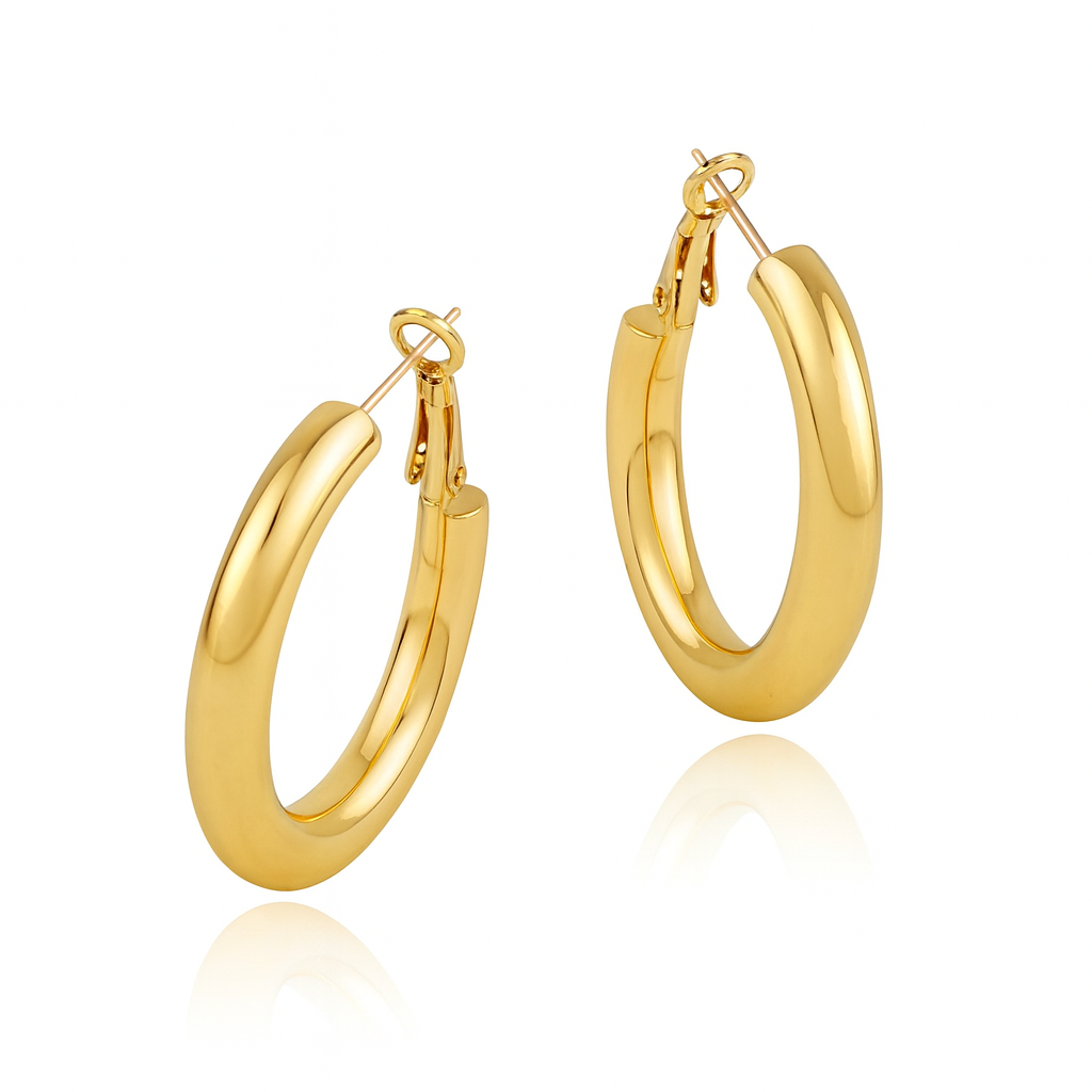 Luxury Thick Statement Hoops