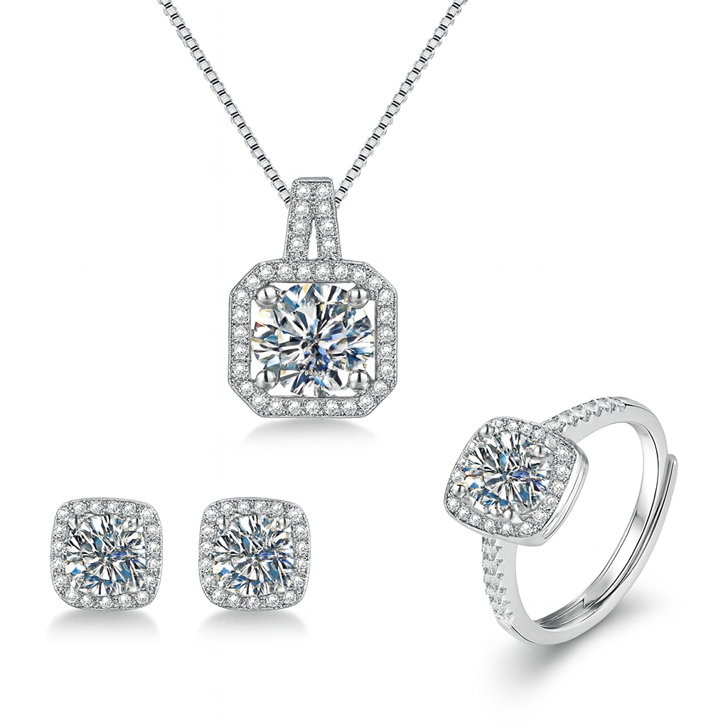 Crystal Halo Elegant 3-Piece Set
