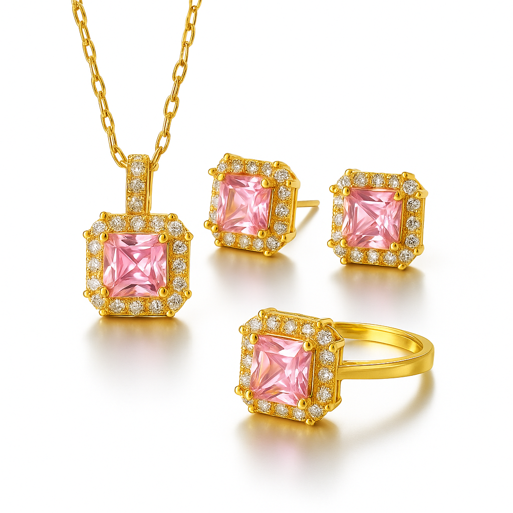 Rosé Gold Sparkle Set