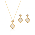 Necklace & Earring Clover Set