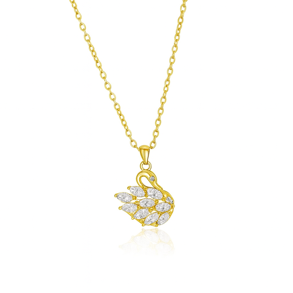 Golden Swan Necklace