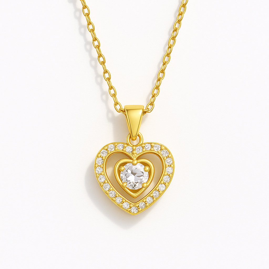 Shining Love Heart Pendant
