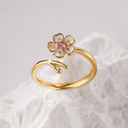 Pink Sakura Bloom Ring