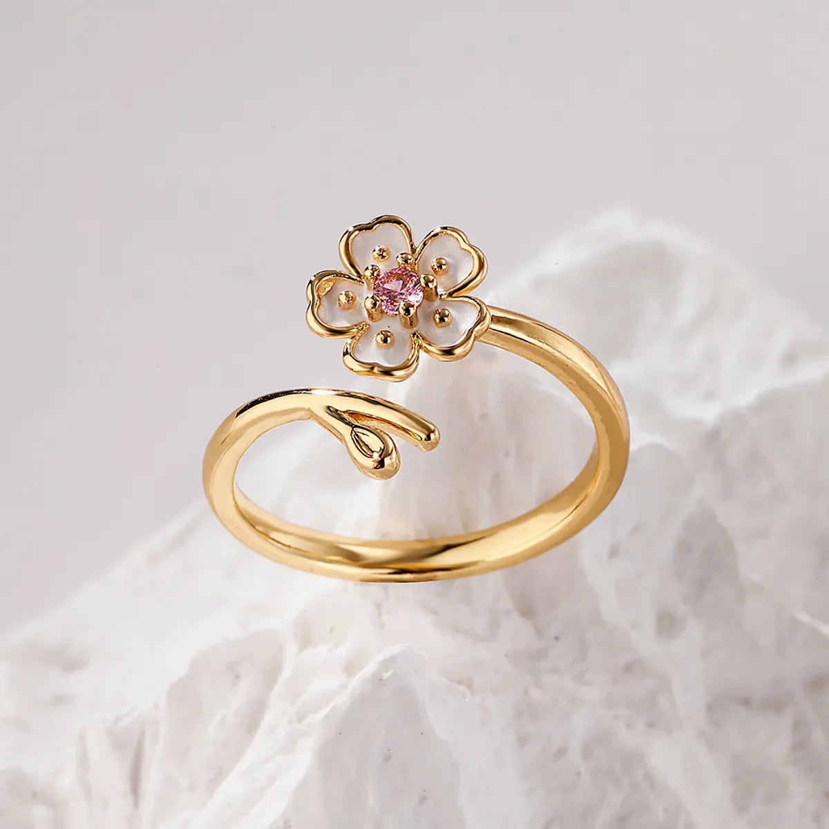 Pink Sakura Bloom Ring