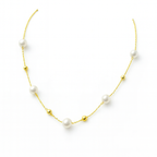 Luxury Minimalist Pearl Bead Necklace