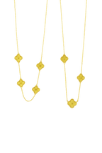 Gold Clover Matching Necklace