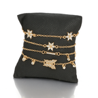 Butterfly Flower Bracelet Set (4pcs)