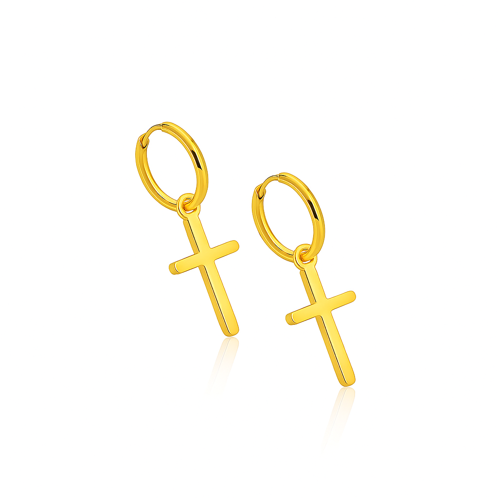 Women’s Cross Crown Jewelry Set with Roman Numeral Design