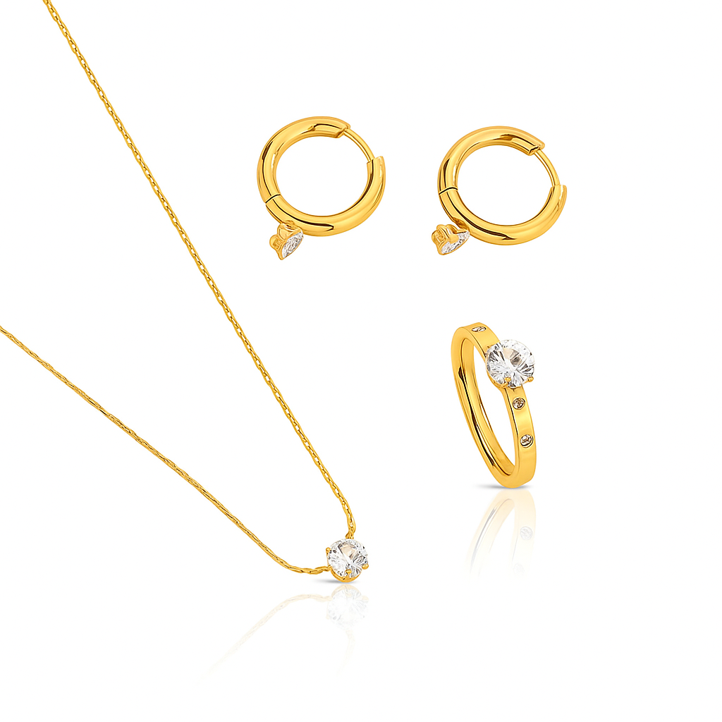 Classic Gold Rhinestone Set