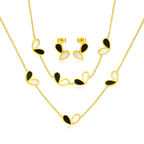 Heart Pendant Bells Jewelry Set