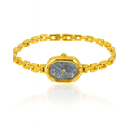 Vintage Oval Dial Stainless Steel Art Student Watch