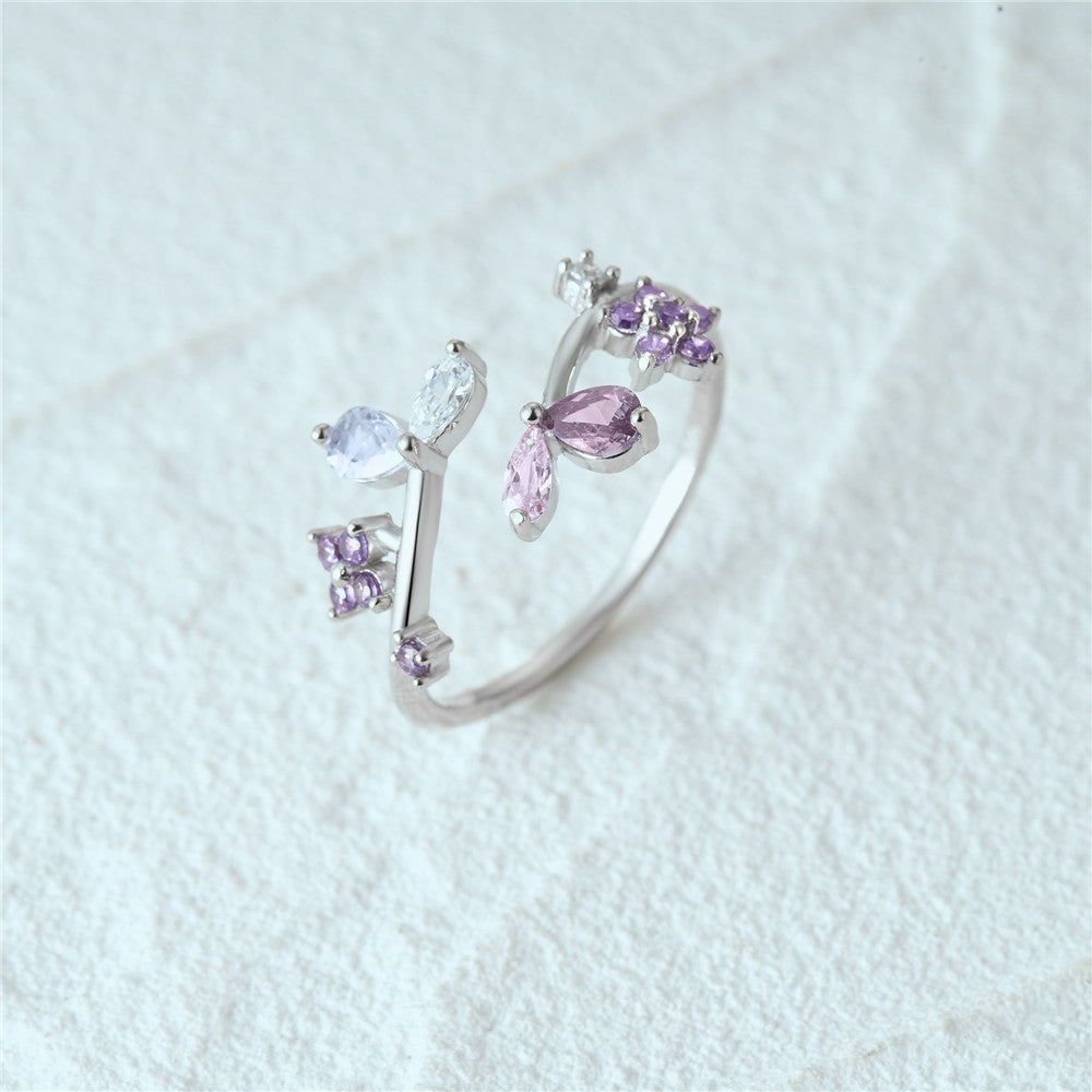 Twilight Petal Sterling Ring
