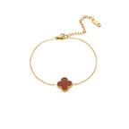 Golden Clover Blossom Bracelet