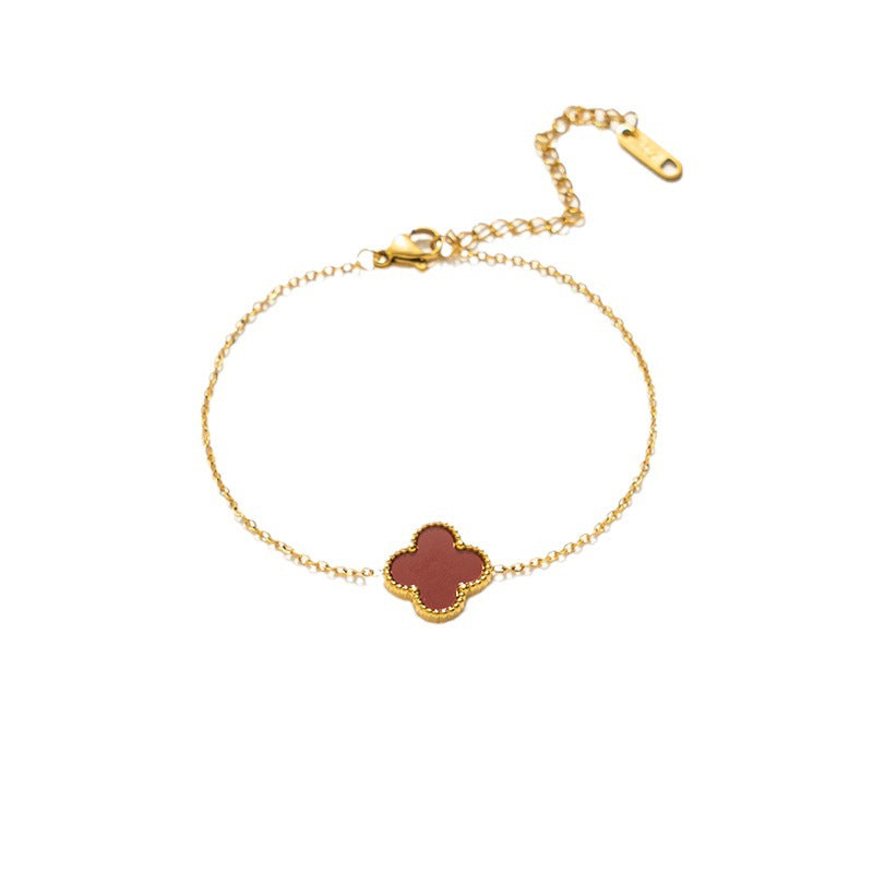 Golden Clover Blossom Bracelet