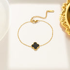 Golden Clover Blossom Bracelet