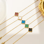Golden Clover Blossom Bracelet