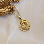 304 Stainless Steel 18K Gold Plated Water Droplets Necklace