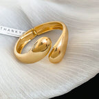 Adjustable Electroplated Metal Bracelet with Cold Style for Women