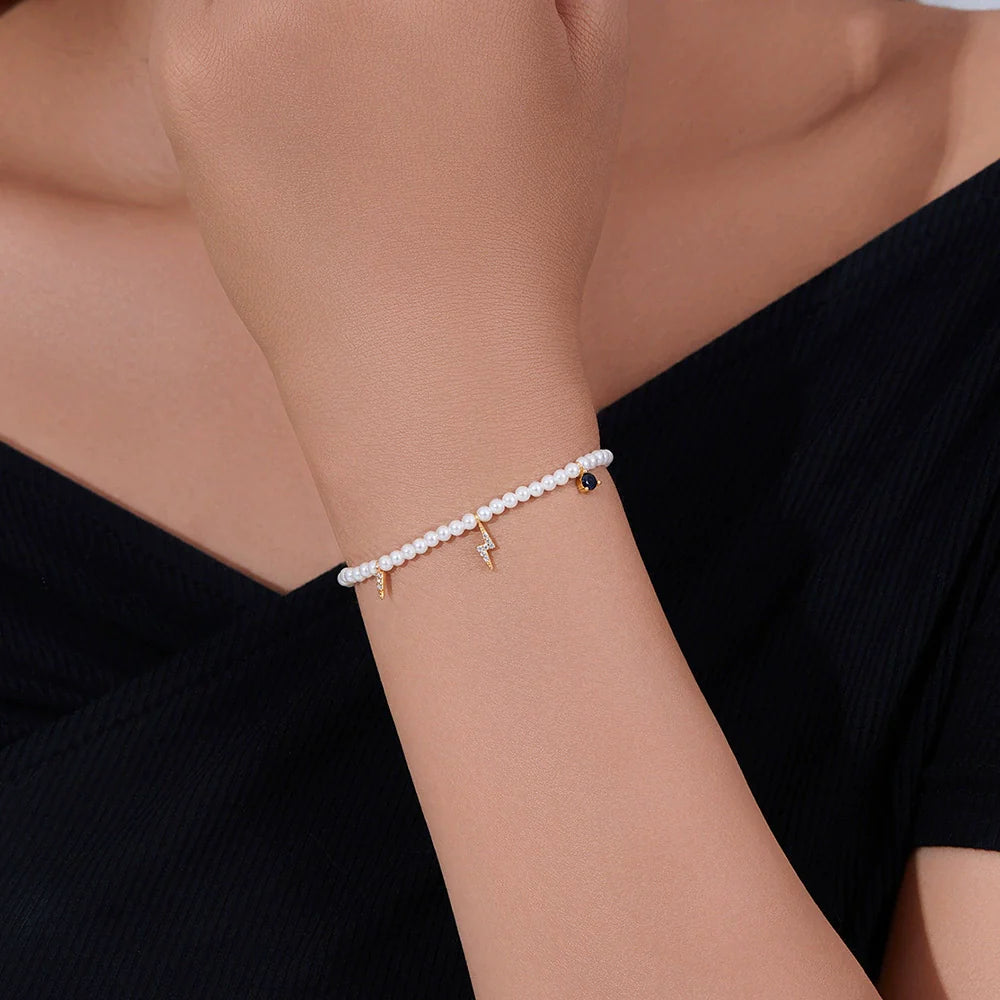 Geometric Pearl Luxe Bracelet