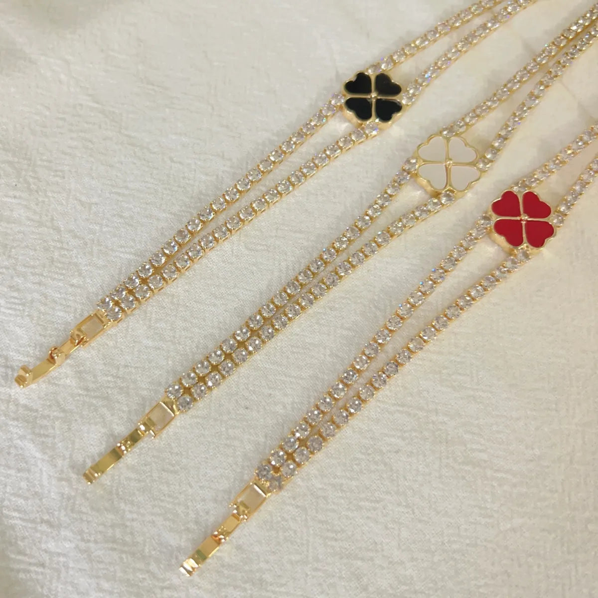 Elegant Four Leaf Clover Bracelets