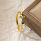 Simple Style Commute Square Open Rings