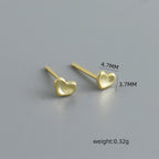 Women's S925 Sterling Silver Heart Earrings 