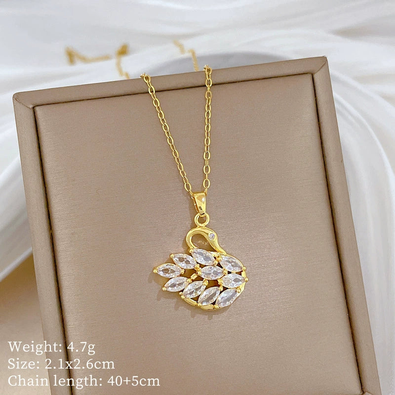 Golden Swan Necklace