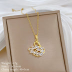 Golden Swan Necklace