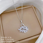 Necklace Copper Microinlaid Cross Stainless Steel Animal Zodiac Cartoon Minimalist Style Unisex