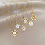 Necklace Copper Microinlaid Cross Stainless Steel Animal Zodiac Cartoon Minimalist Style Unisex