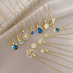 Necklace Copper Microinlaid Cross Stainless Steel Animal Zodiac Cartoon Minimalist Style Unisex