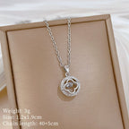 Necklace Copper Microinlaid Cross Stainless Steel Animal Zodiac Cartoon Minimalist Style Unisex