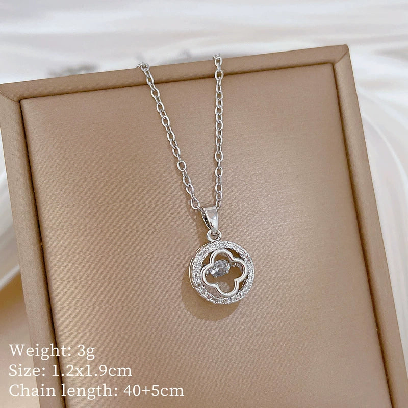 Necklace Copper Microinlaid Cross Stainless Steel Animal Zodiac Cartoon Minimalist Style Unisex