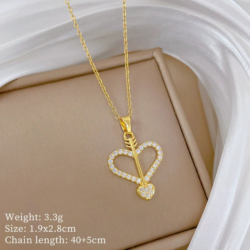 Luxe Cupid Heart Necklace