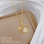 Luxe Double Heart Diamond Pendant