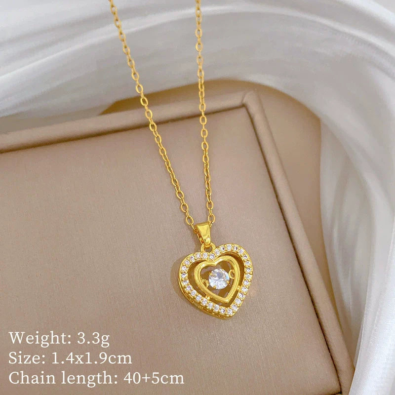 Shining Love Heart Pendant