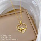 Triple Heart Glow Necklace