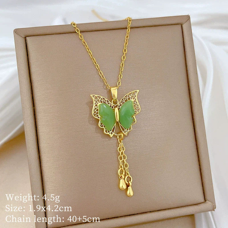 Necklace Copper Microinlaid Cross Stainless Steel Animal Zodiac Cartoon Minimalist Style Unisex