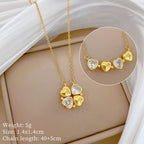 Necklace Copper Microinlaid Cross Stainless Steel Animal Zodiac Cartoon Minimalist Style Unisex