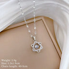 Necklace Copper Microinlaid Cross Stainless Steel Animal Zodiac Cartoon Minimalist Style Unisex